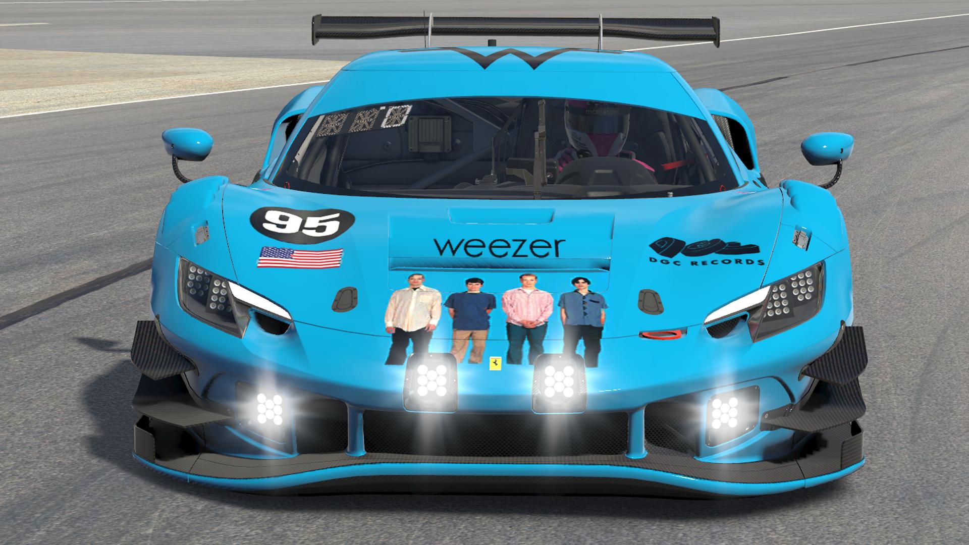 Preview of Weezer Blue Album Ferrari 296 GT3 by Jasper De Jong