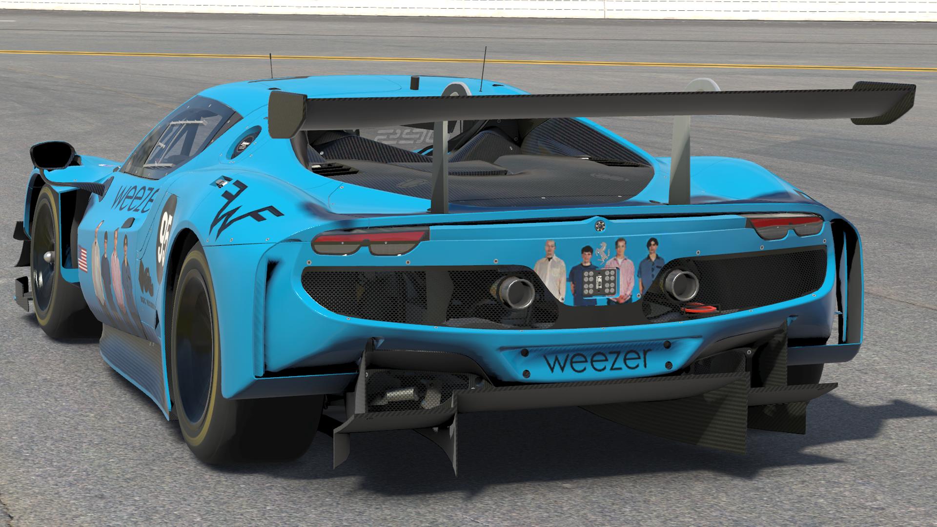 Preview of Weezer Blue Album Ferrari 296 GT3 by Jasper De Jong