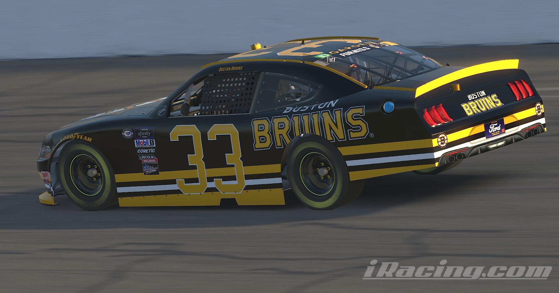 Preview of Boston Bruins XFINITY Ford Mustang by Laycen Furniss