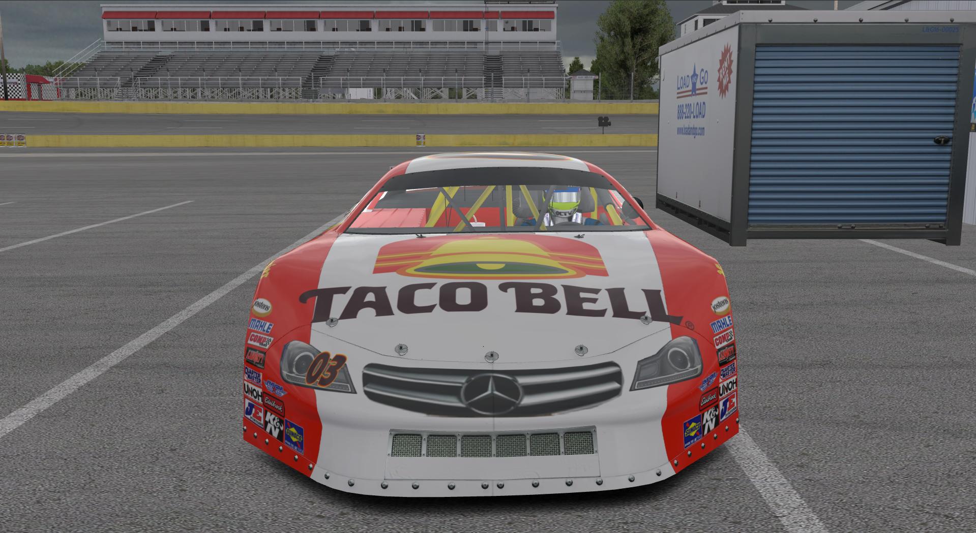 Preview of Taco Bell Throwback Mercedes Super Late Model by Jason M Stewart