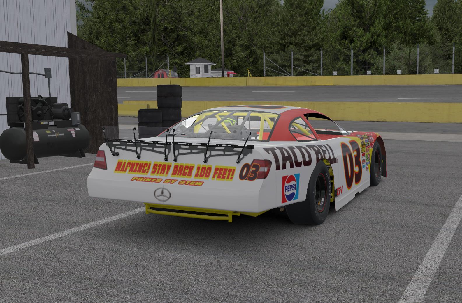 Preview of Taco Bell Throwback Mercedes Super Late Model by Jason M Stewart