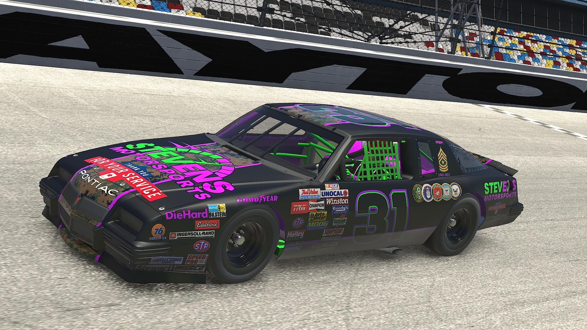 Stevens Motorsports Veterans Day paint by AJ Stevens Trading Paints