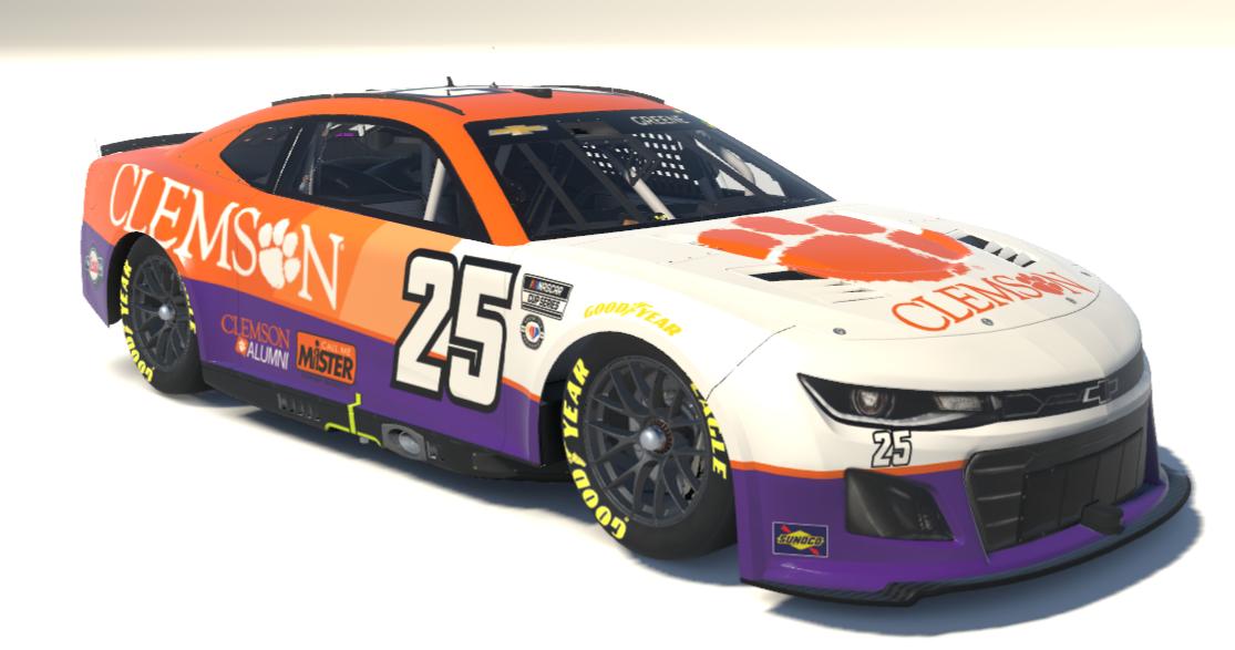Preview of Sim Stamped Clemson NextGen Camaro by Samuel Greene
