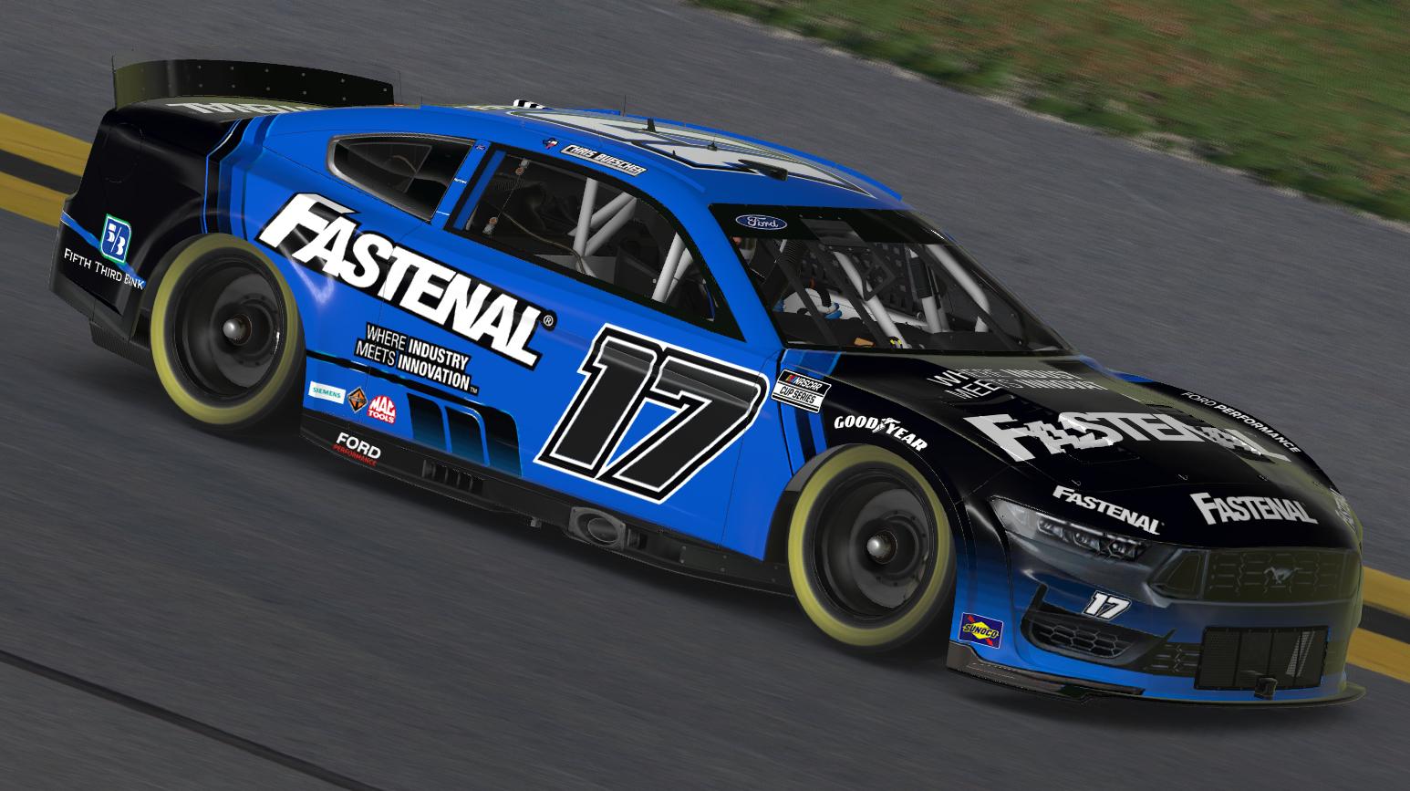Preview of OUT OF DATE Chris Buescher 2024 Fastenal Mustang Darkhorse (Custom Num) by Everett Kautz