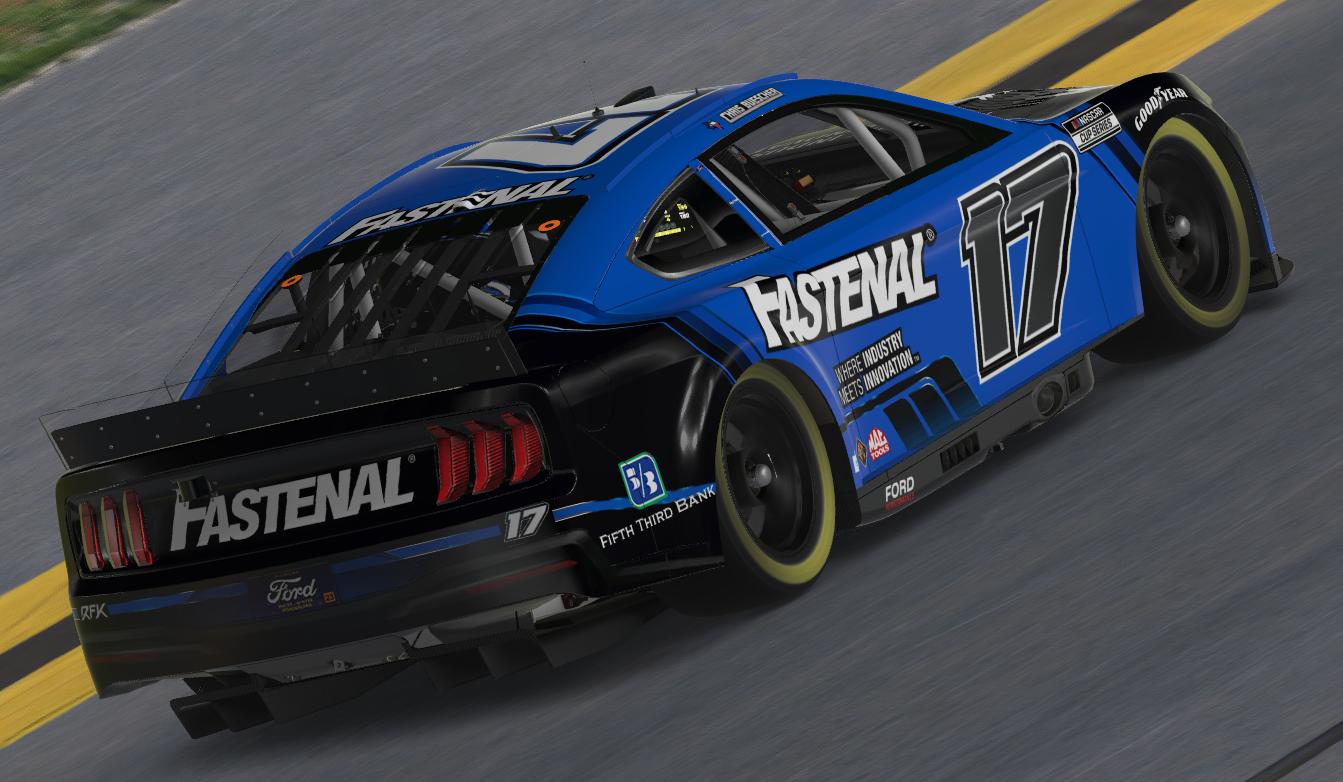 Preview of OUT OF DATE Chris Buescher 2024 Fastenal Mustang Darkhorse (Custom Num) by Everett Kautz