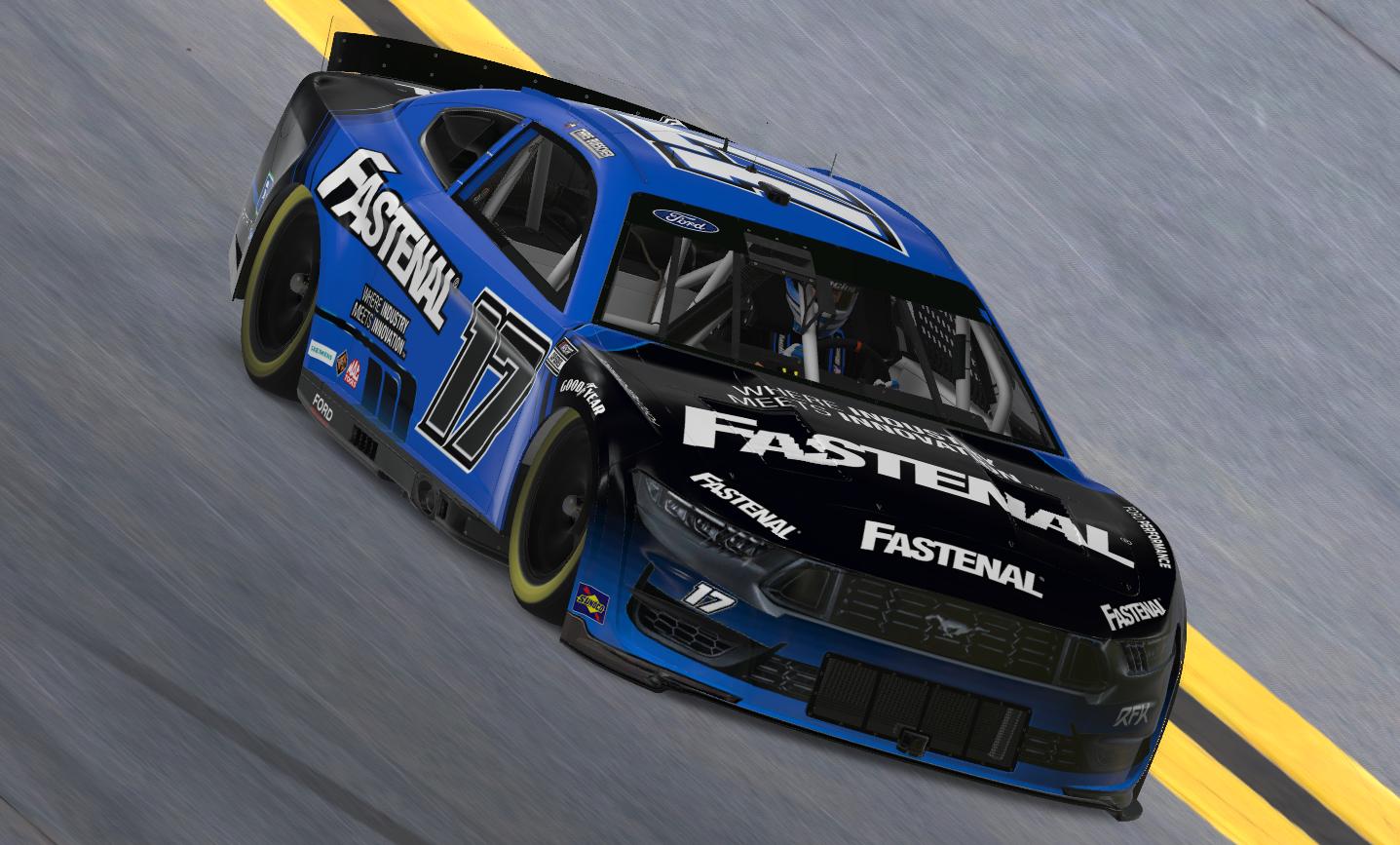 Preview of OUT OF DATE Chris Buescher 2024 Fastenal Mustang Darkhorse (Custom Num) by Everett Kautz