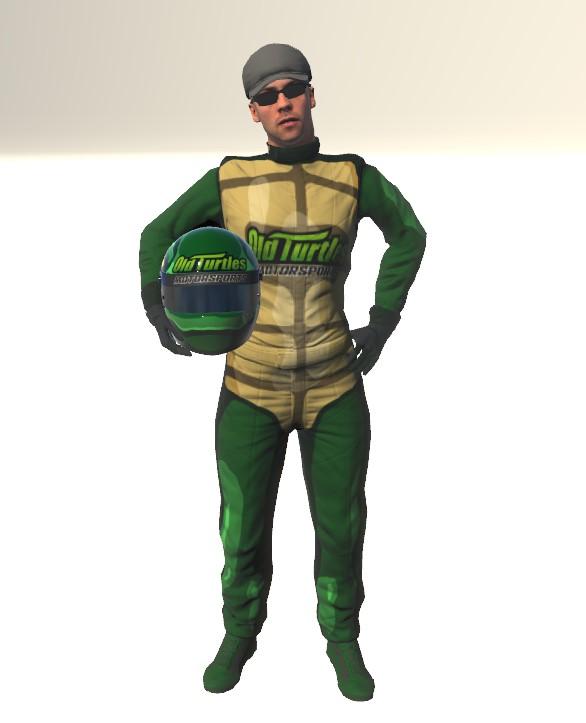 Preview of Old Turtles Motorsport team driver suit by Sami Viljanen