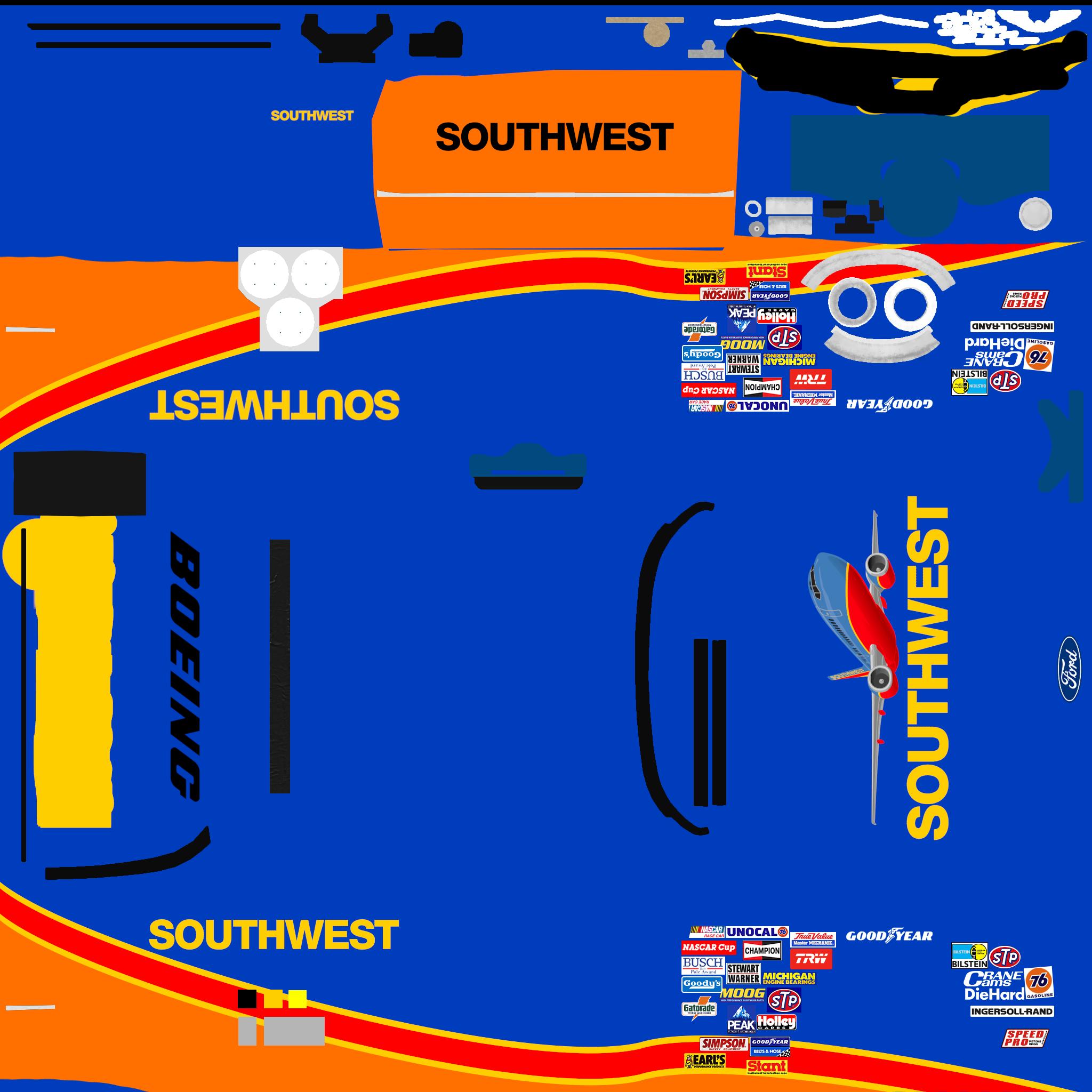 Preview of Ford Thunderbird 1987 - Southwest Airlines (Sim Stamp) by Ari Tolliver