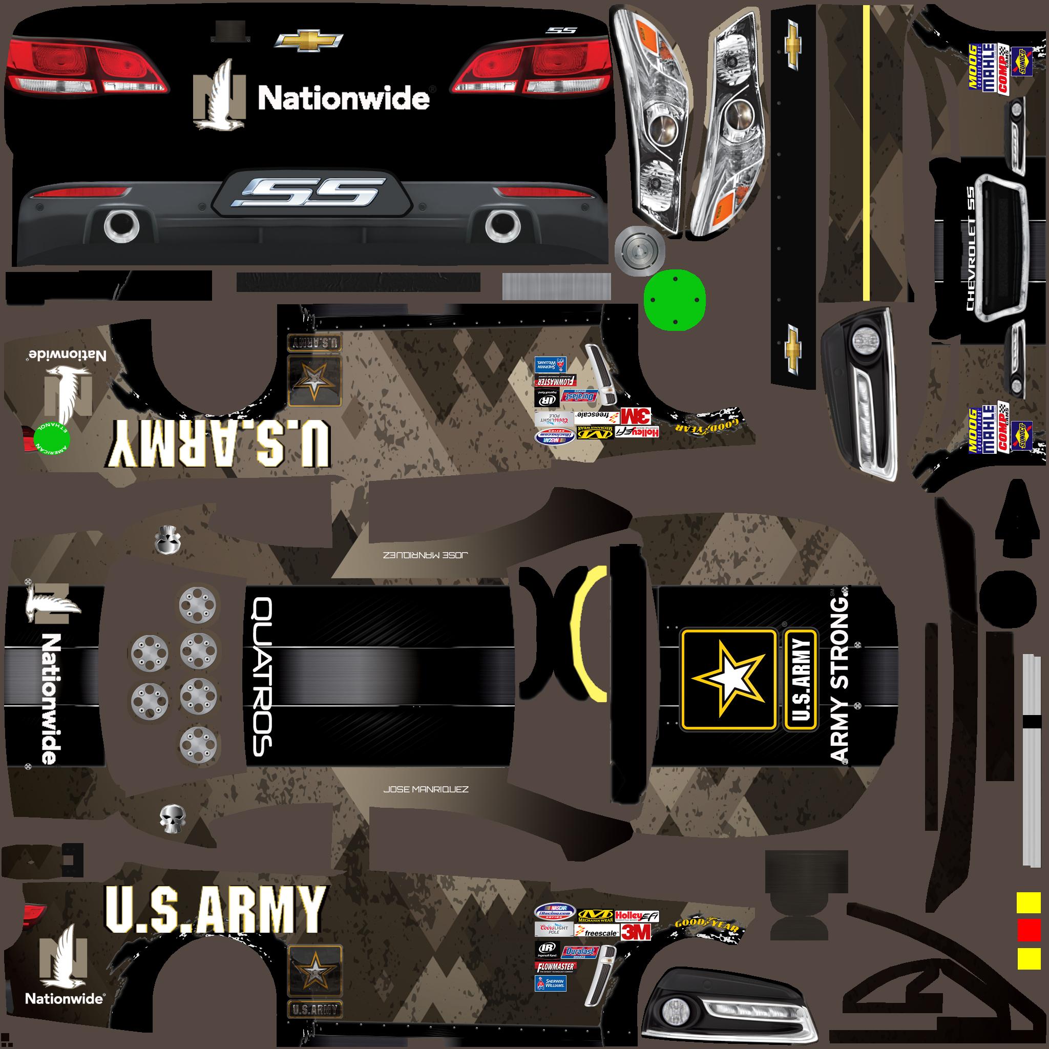 Preview of US Army Chevrolet SS Custom Camo Paint Scheme by Jose M.