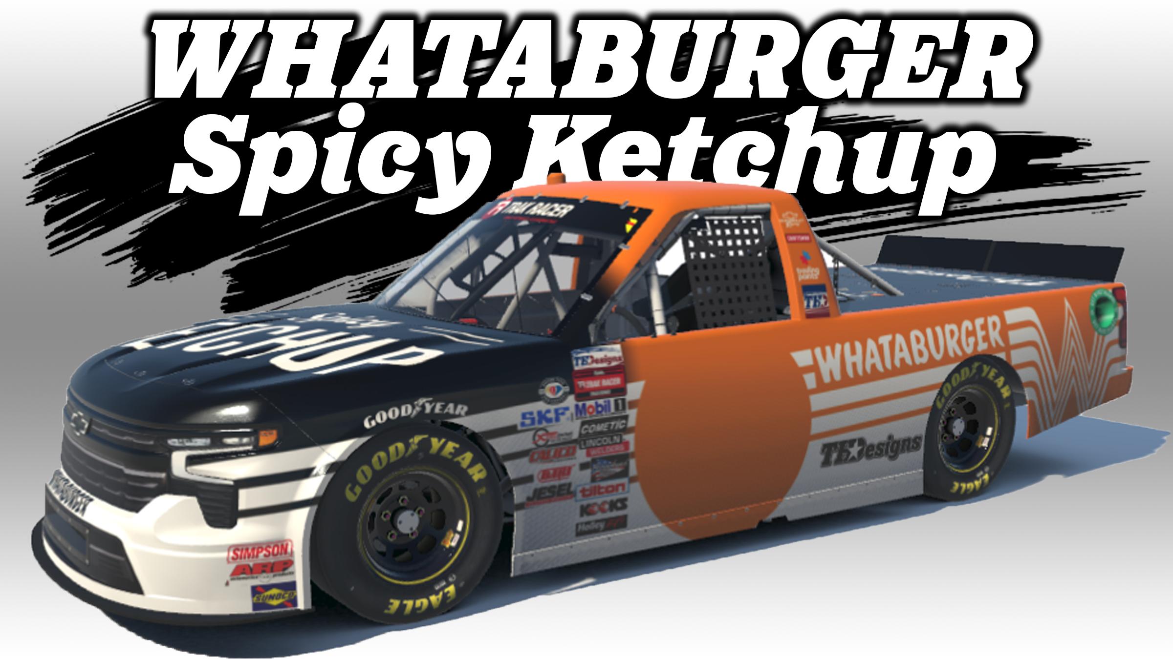 Preview of SimStamp - Fictional - Whataburger / Spicy Ketchup - 2024 Original Series by Teejay Handley