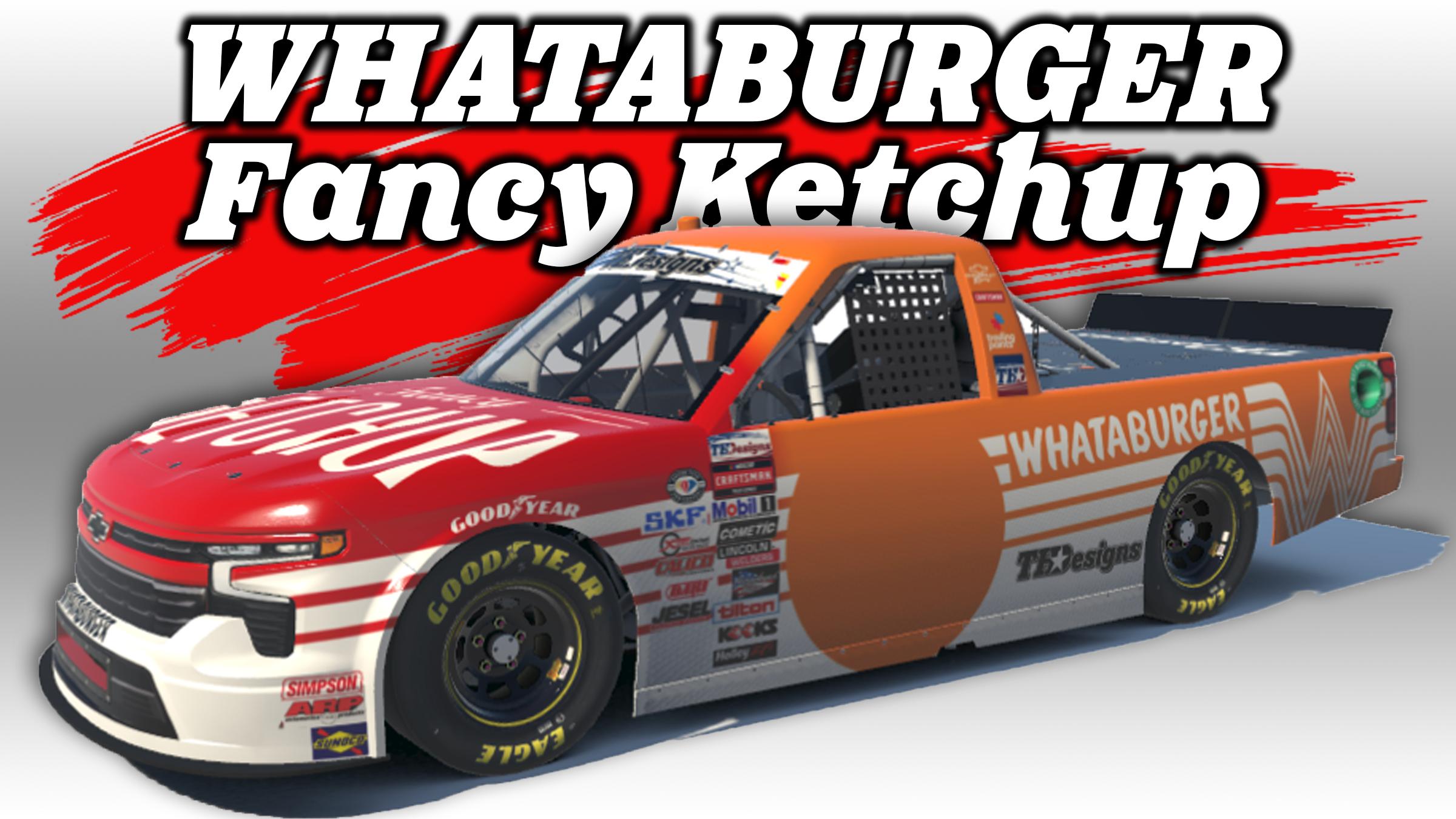 Preview of SimStamp - Fictional - Whataburger / Fancy Ketchup - 2024 Original Series by Teejay Handley