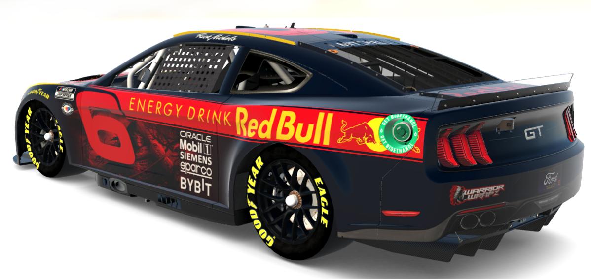 Preview of Rick Nichols #6 - NASCAR Cup Series Next Gen Ford Mustang - Red Bull by Kenny Mitchell