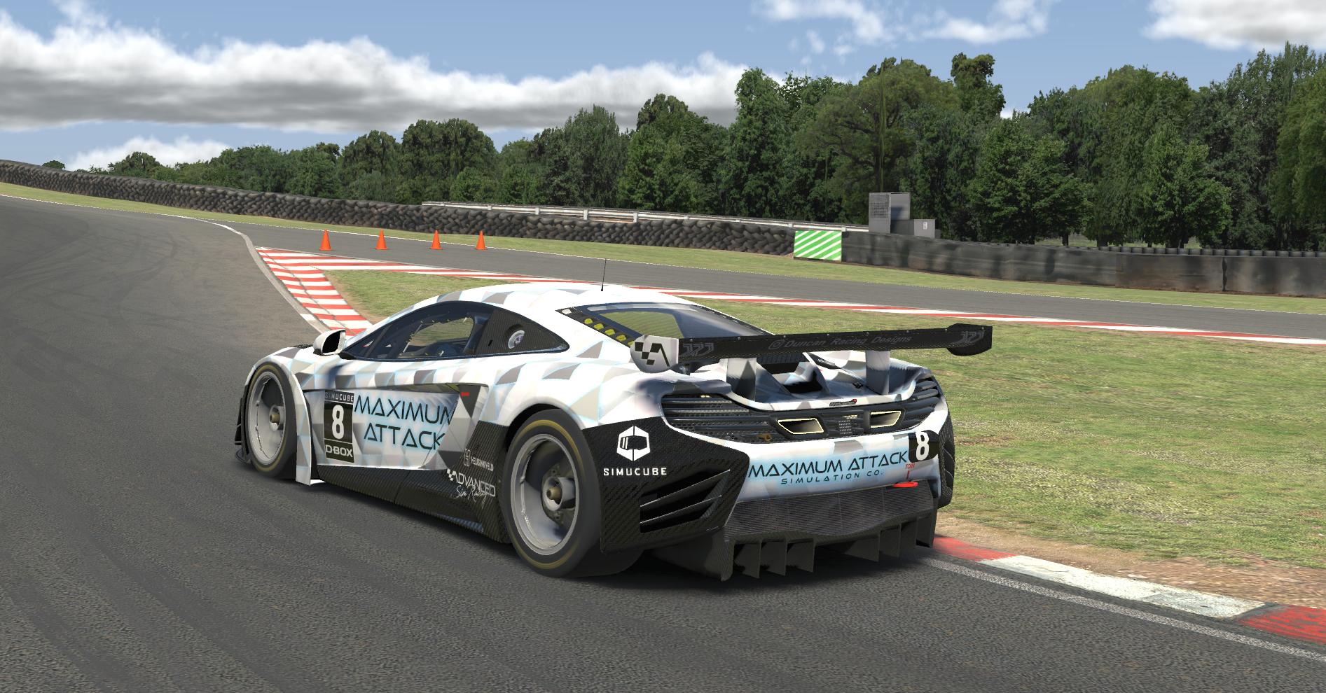 Preview of Maximum Attack Simulation Co - White Glow McLaren MP4 GT3 DRD by Perry Duncan