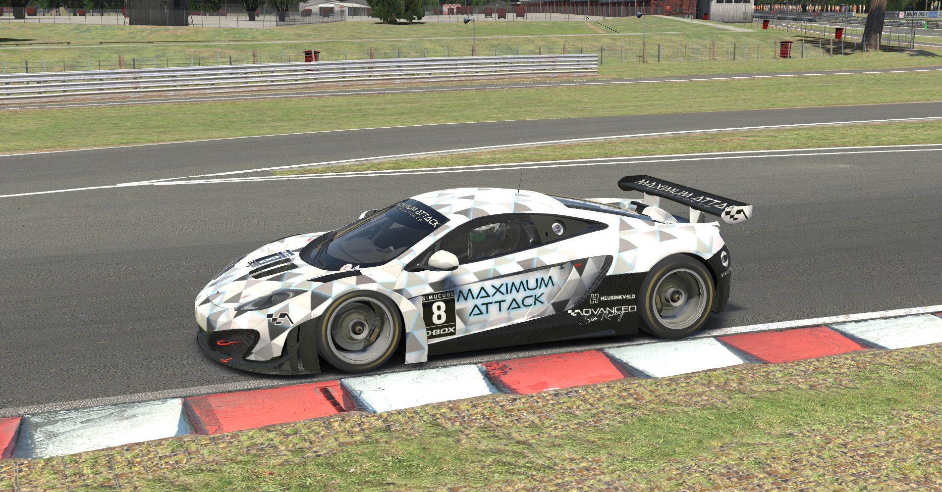 Preview of Maximum Attack Simulation Co - White Glow McLaren MP4 GT3 DRD by Perry Duncan