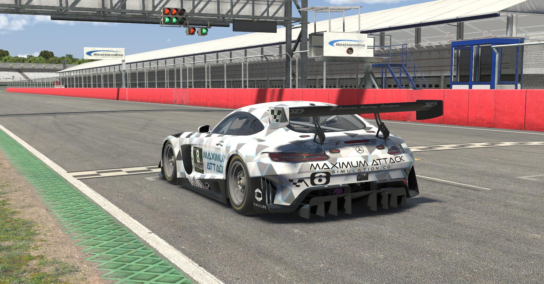 Preview of Maximum Attack Simulation Co - White Glow Mercedes AMG Evo GT3 DRD by Perry Duncan
