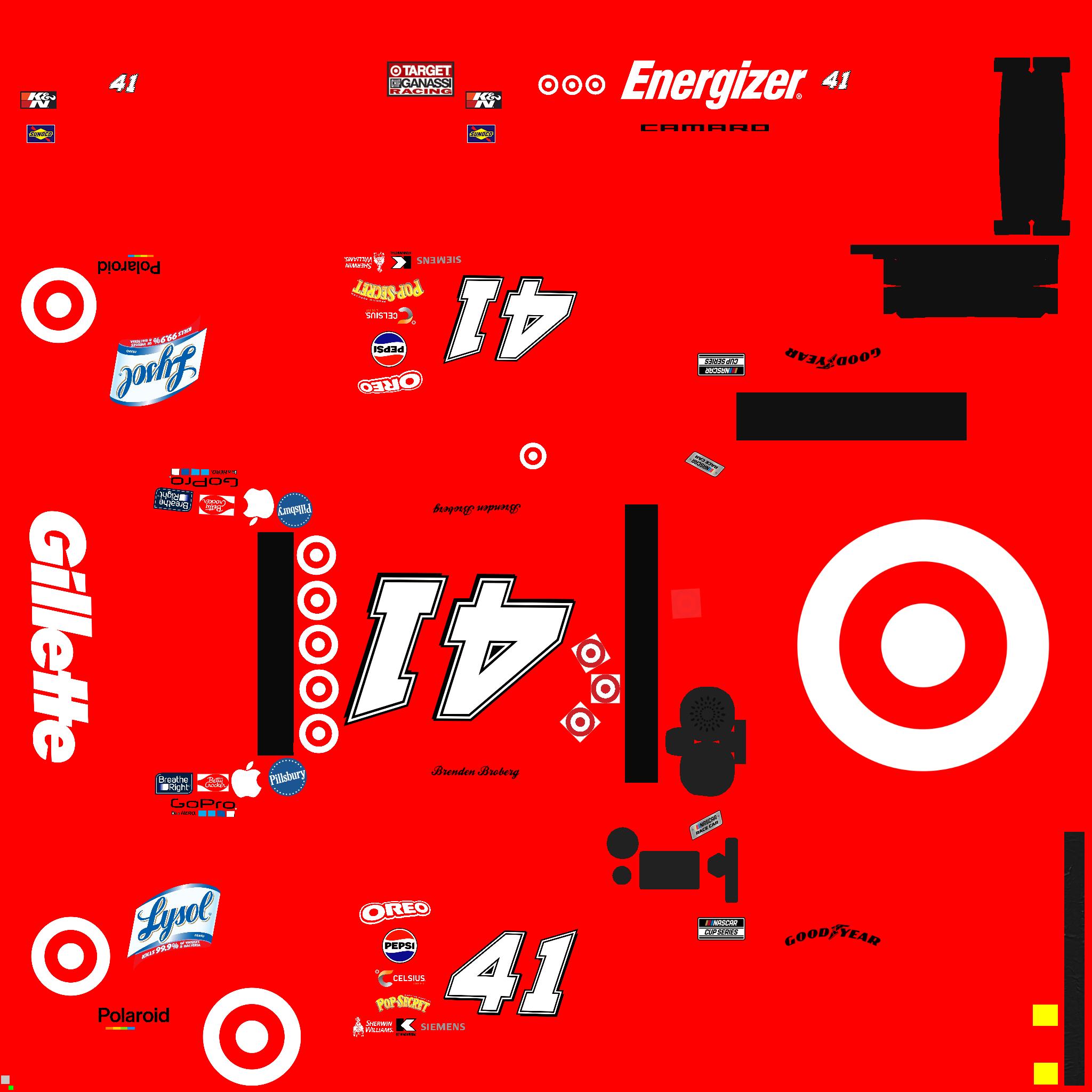 Target Lysol Sprint Cup Car 2024 by Brenden Broberg Trading Paints