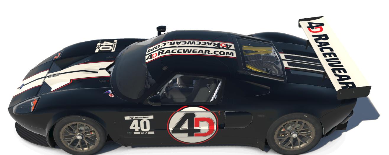 4DRacewear.com Ford GT3 Black by Jim H. - Trading Paints