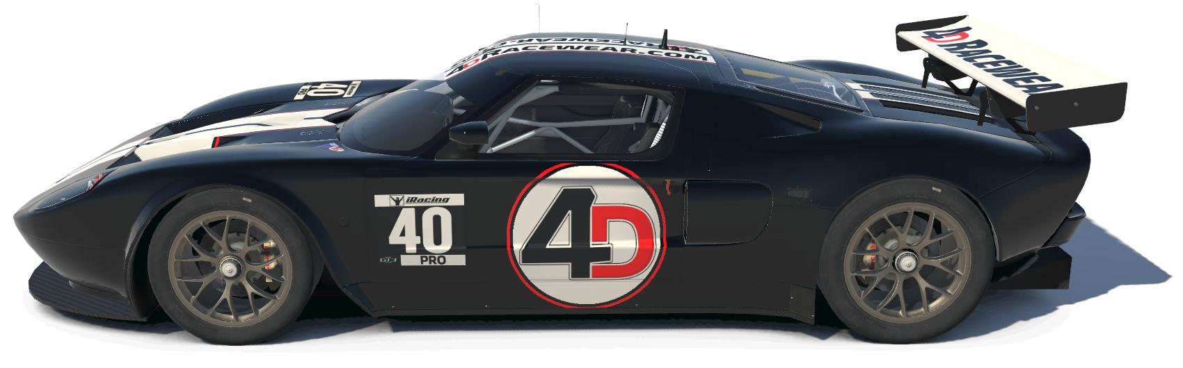 4DRacewear.com Ford GT3 Black by Jim H. - Trading Paints