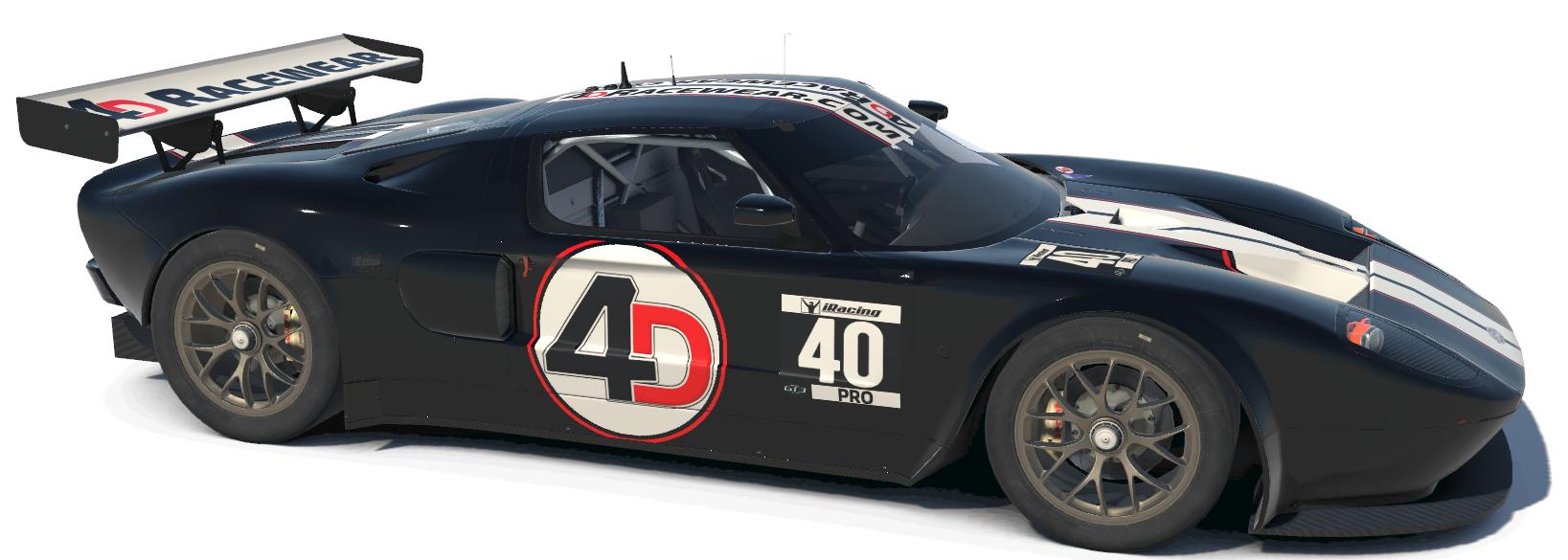 4DRacewear.com Ford GT3 Black by Jim H. - Trading Paints
