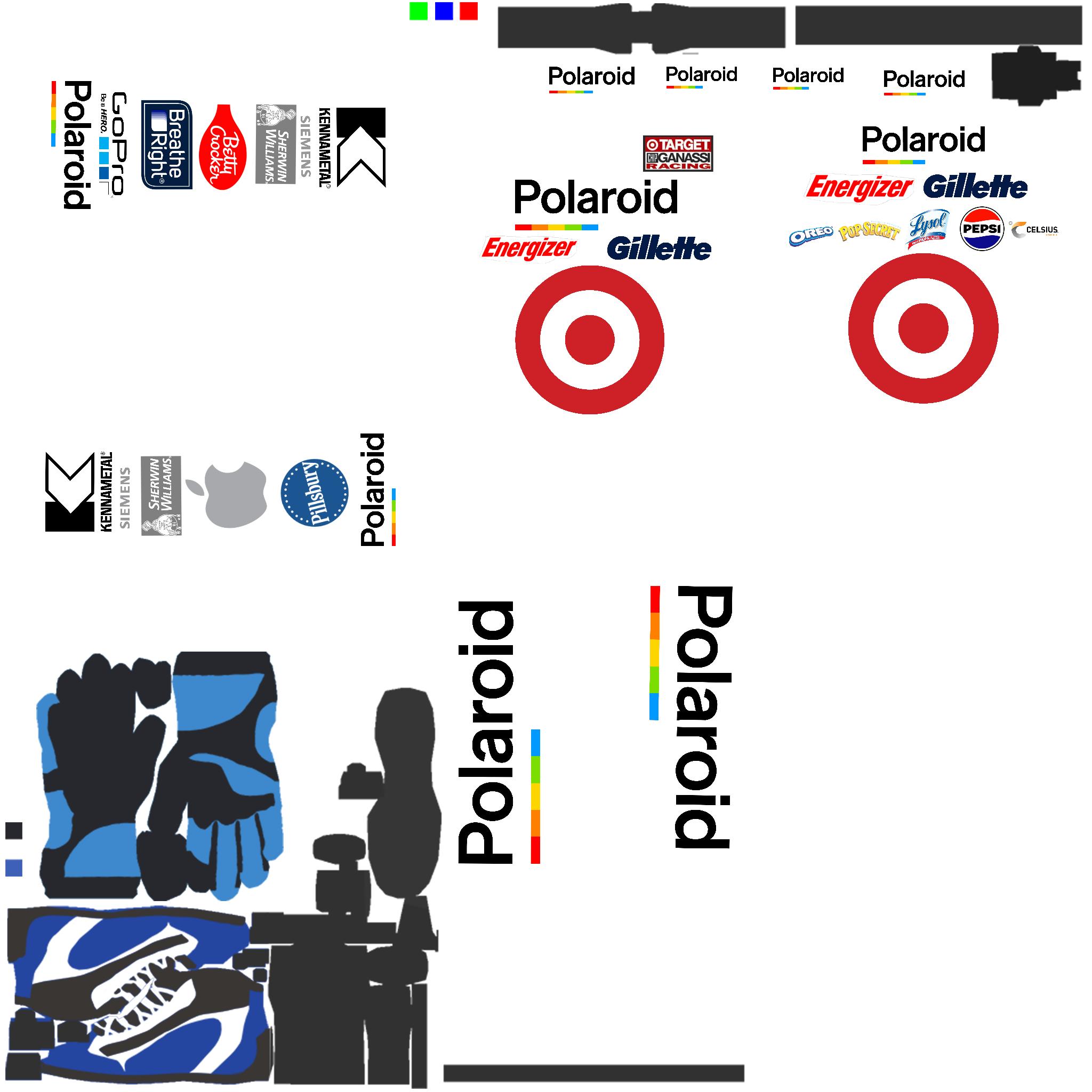 Polaroid Target Firesuit 2024 by Brenden Broberg Trading Paints