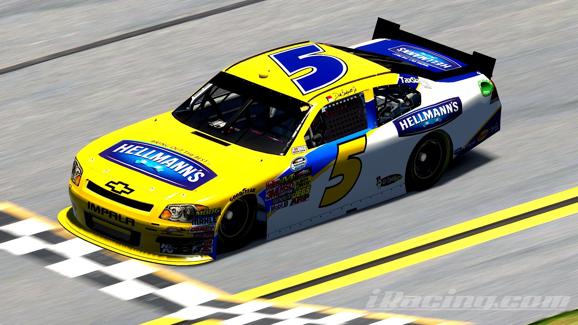 Preview of Dale Earnhardt Jr 2011 Nationwide Hellmanns Mayonnaise JR Motorsports Chevrolet Impala by Maximus M.