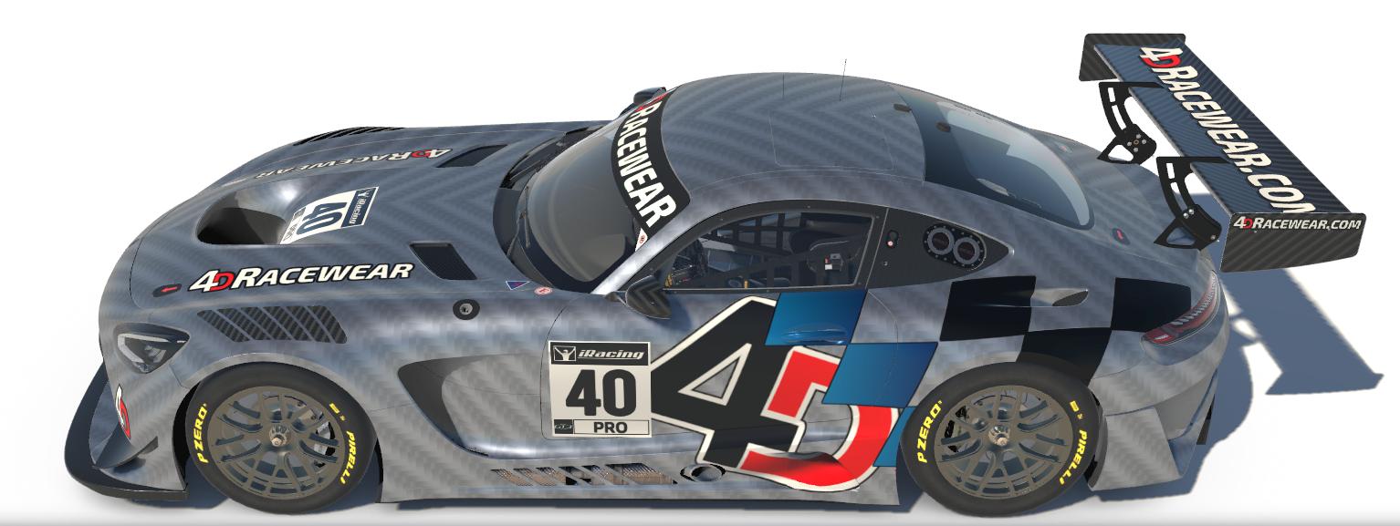 Preview of 4DRacewear.com Mercedes GT3 2020 Silver new number plate by Jim H.