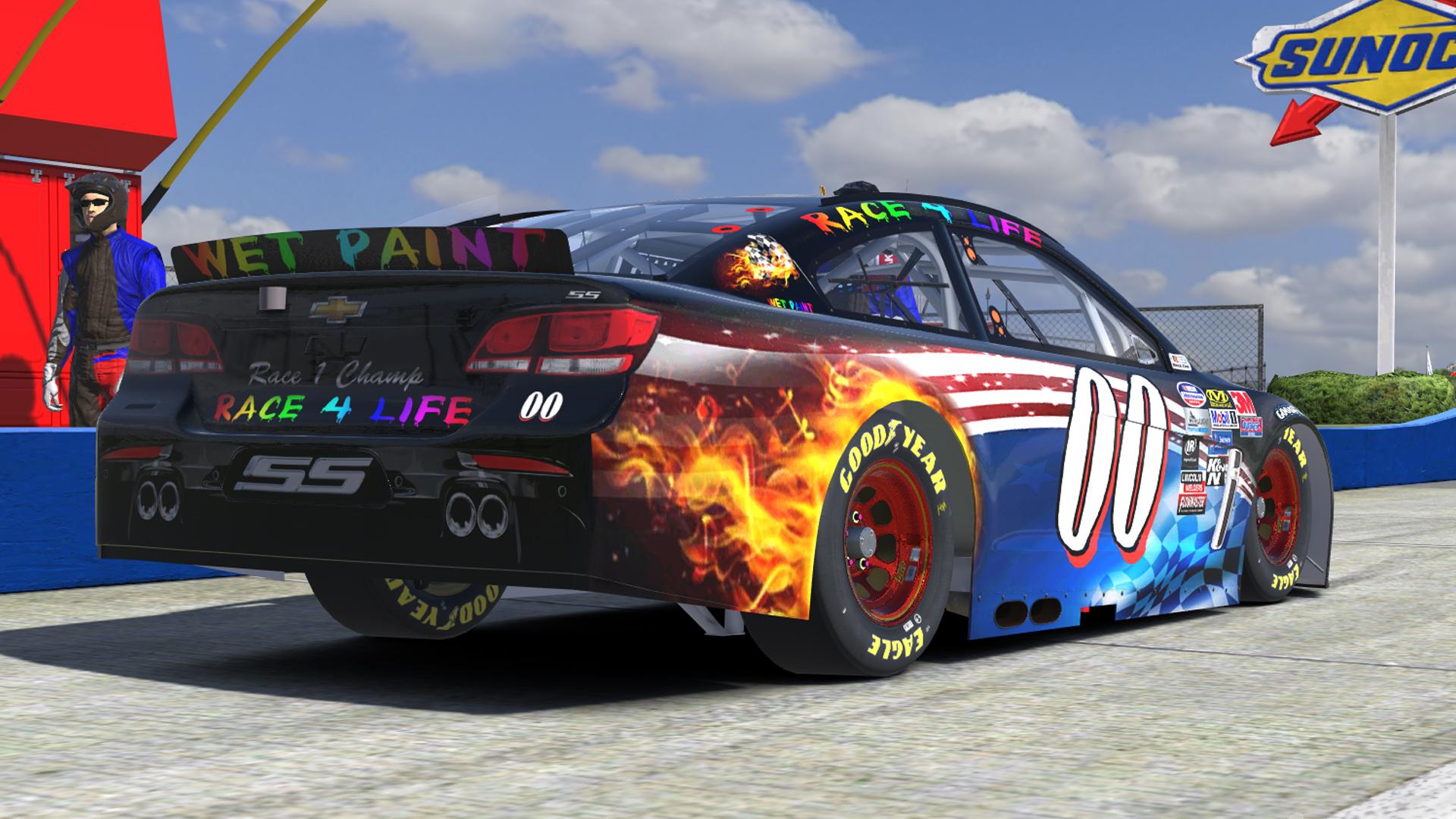 Preview of WET PAINT CHEVY race4life race 1 champ car by Cameron K Wilson