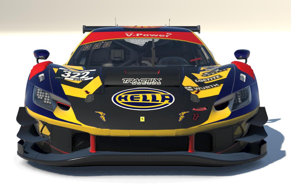 Hella Goodyear Tractix Racing Ferrari 296 GT3 V2 by Adam Burhop ...