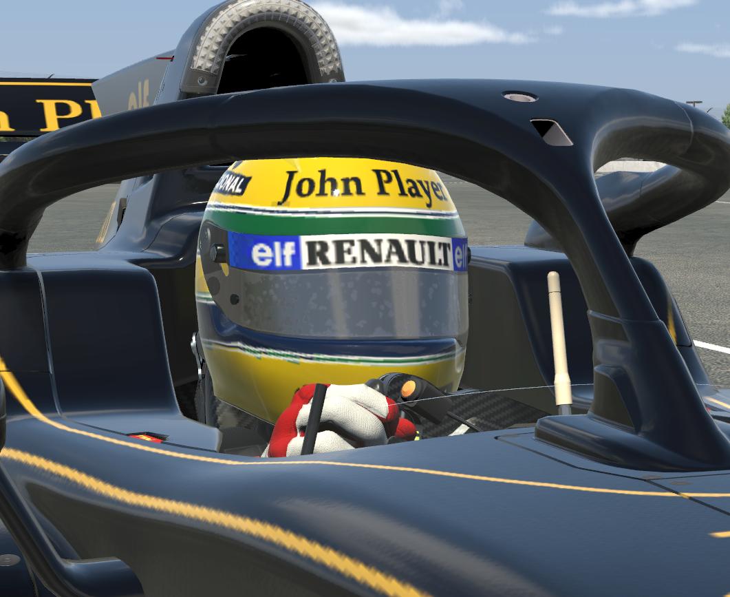 Preview of Sennas 1985 JPS Helmet by Bruce Funderburg