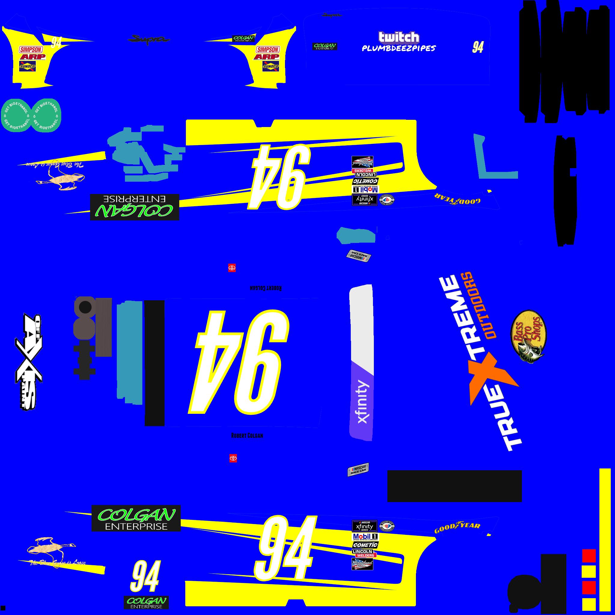 24 XFINITY TOYOTA PAINT by Robert Colgan Trading Paints