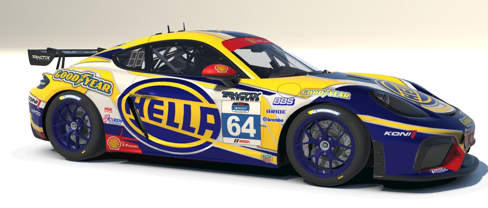 Hella Goodyear Tractix Racing Porsche Cayman GT4 by Adam Burhop ...