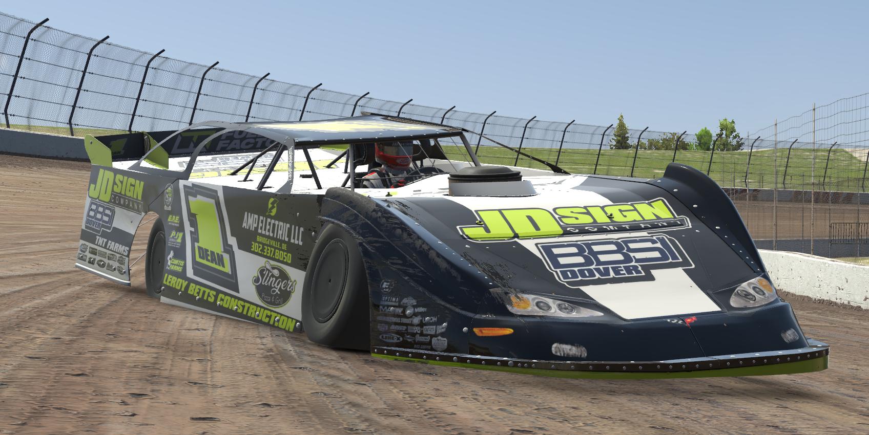 Preview of Austin Dean #1 - Dirt Late Models - JD Sign Company / BBSI Dover / TNT Farms / AMP Electric LLC / Leroy Betts Construction by Kenny Mitchell