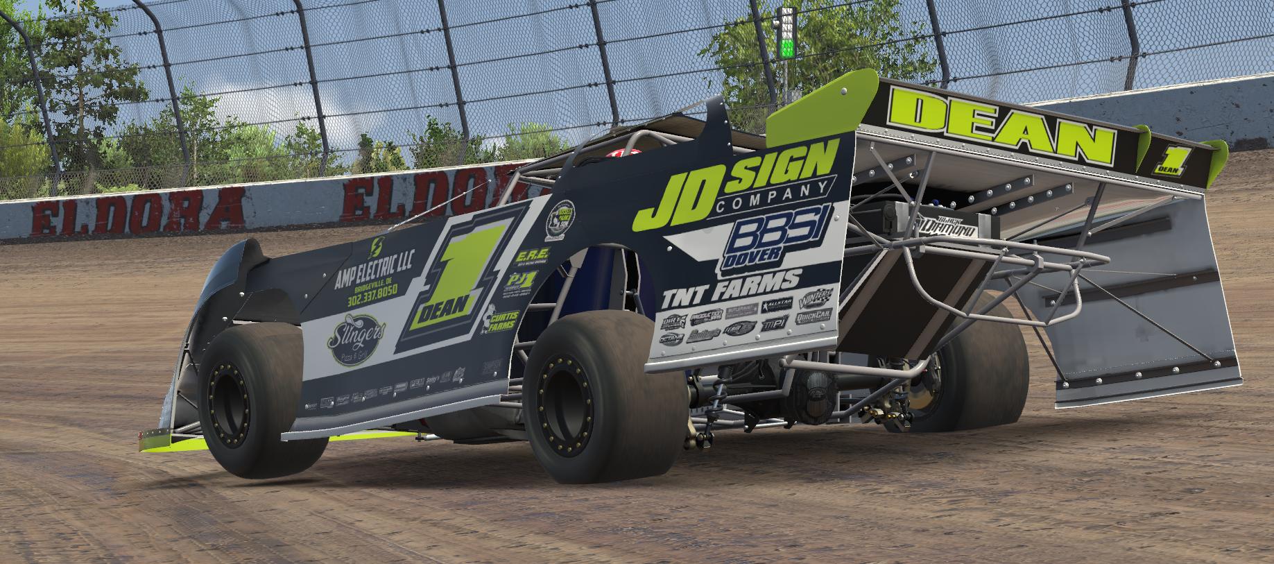 Preview of Austin Dean #1 - Dirt Late Models - JD Sign Company / BBSI Dover / TNT Farms / AMP Electric LLC / Leroy Betts Construction by Kenny Mitchell