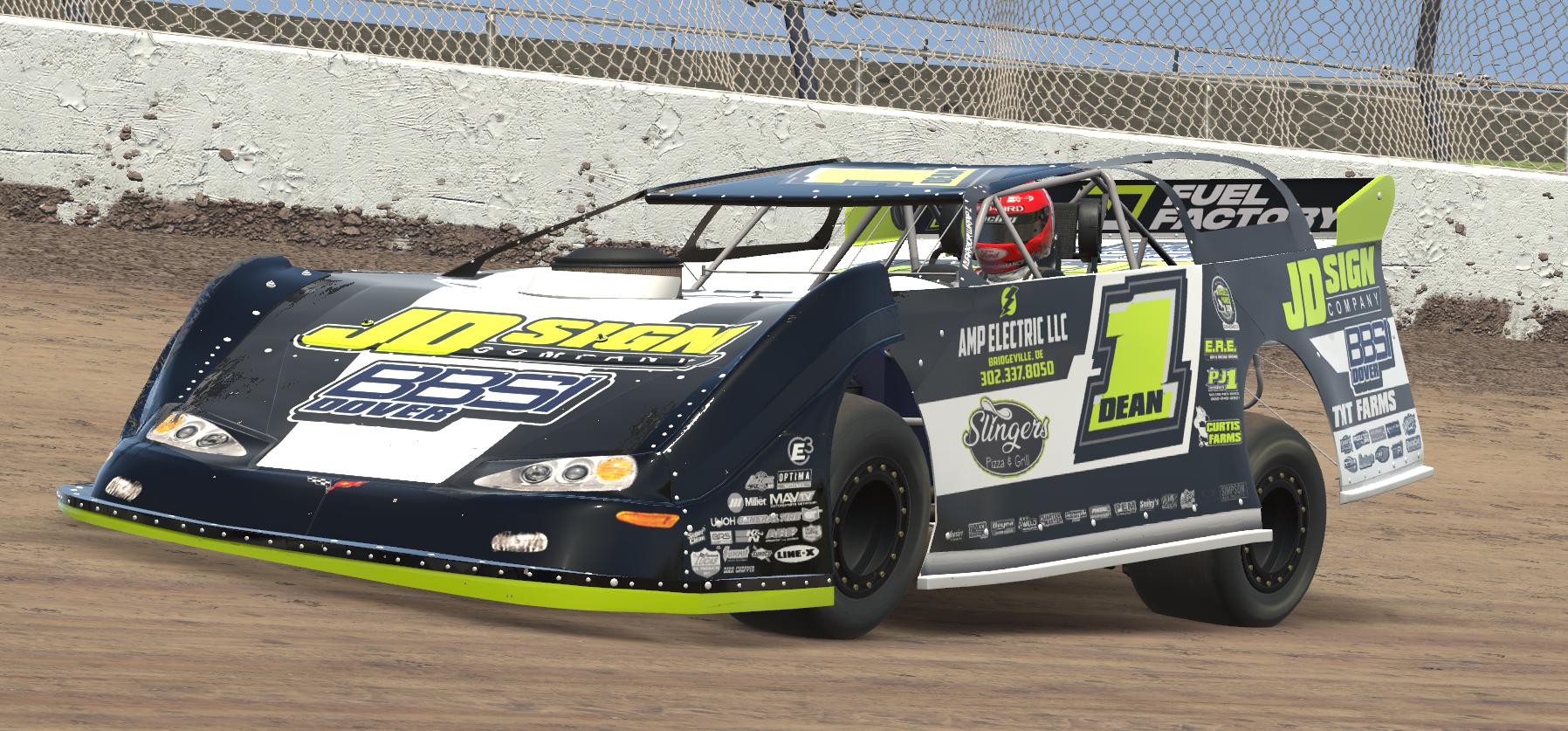 Preview of Austin Dean #1 - Dirt Late Models - JD Sign Company / BBSI Dover / TNT Farms / AMP Electric LLC / Leroy Betts Construction by Kenny Mitchell