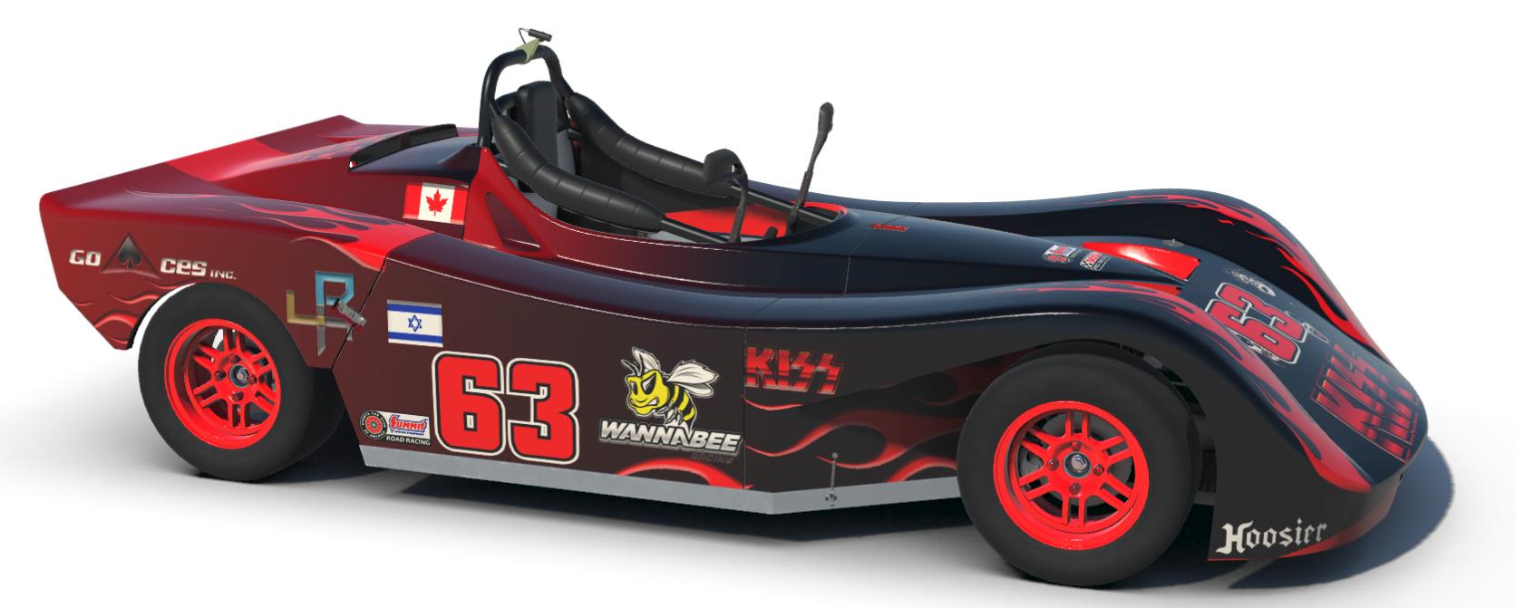 KISS Red Spec Racer by Blake Madew - Trading Paints