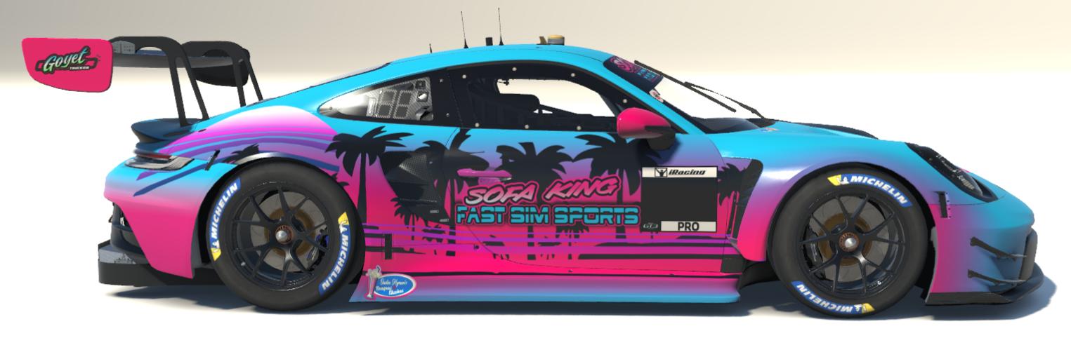 D24 Sofa King Fast Sim Sports by Dave Ward Jr. Trading Paints