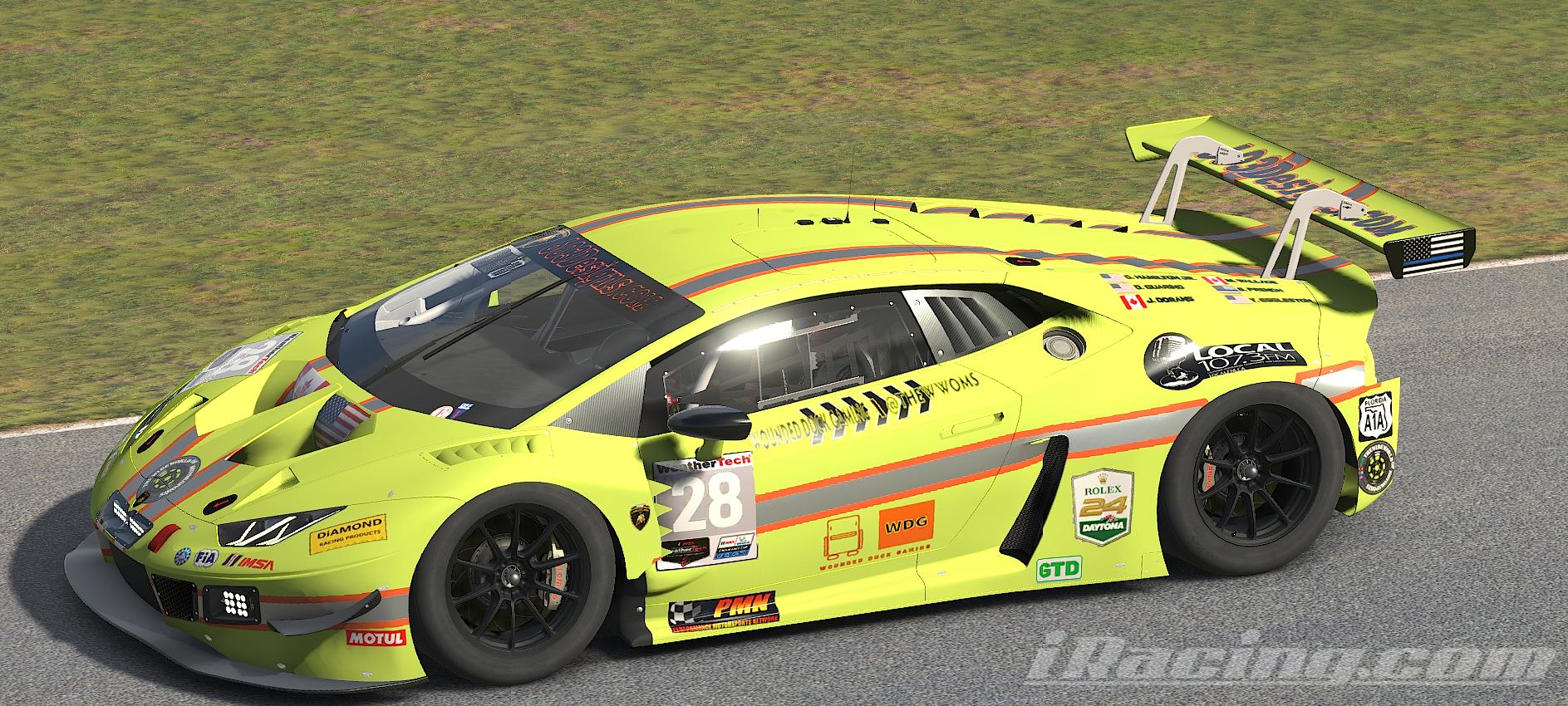 Preview of Hi Vis  2023 Rolex 24 Lamborghini EVO GT3 TGA by Charlie Hamilton Jr