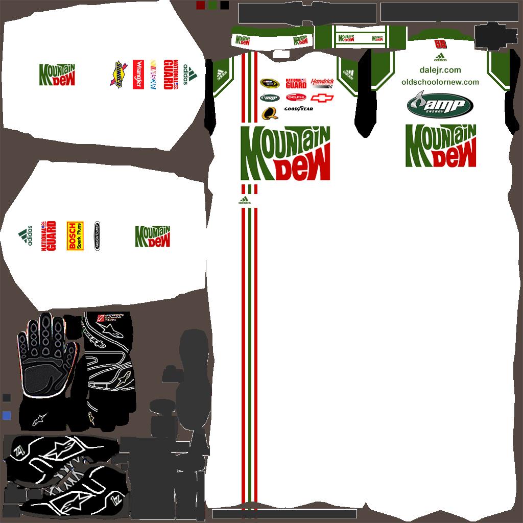 Preview of 2008 Dale Earnhardt Jr Mountain Dew Throwback Adidas Suit  by Dylan Martens