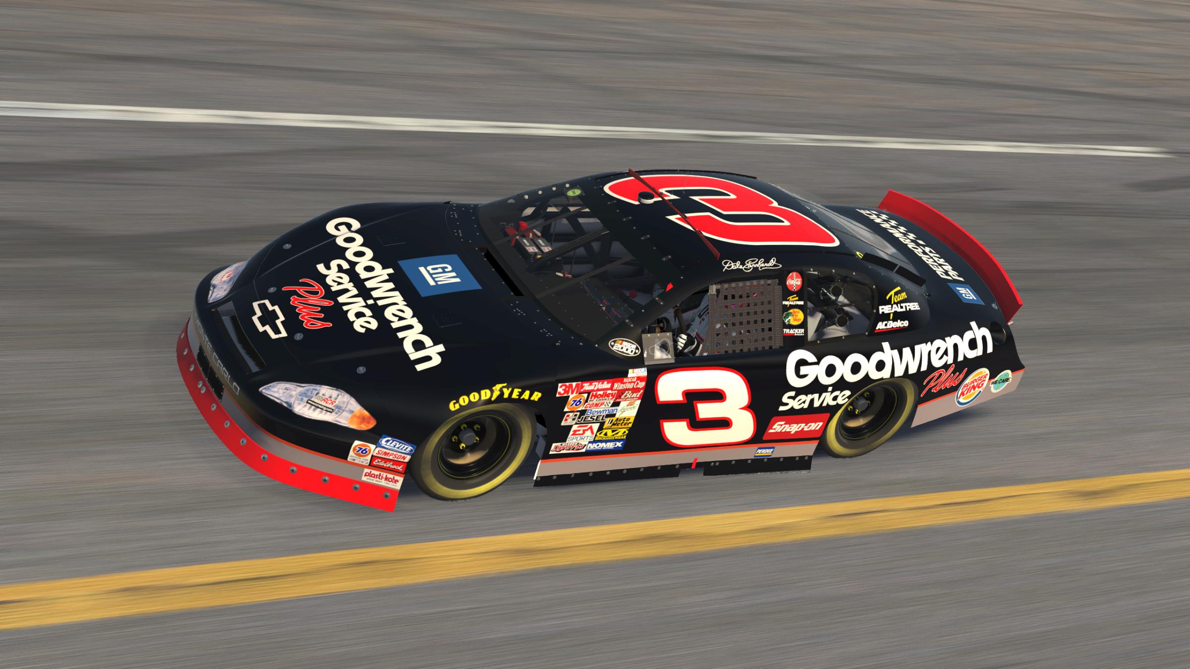 Dale Earnhardt Sr 3 2000 Winston 500 GM Goodwrench Service Plus No 