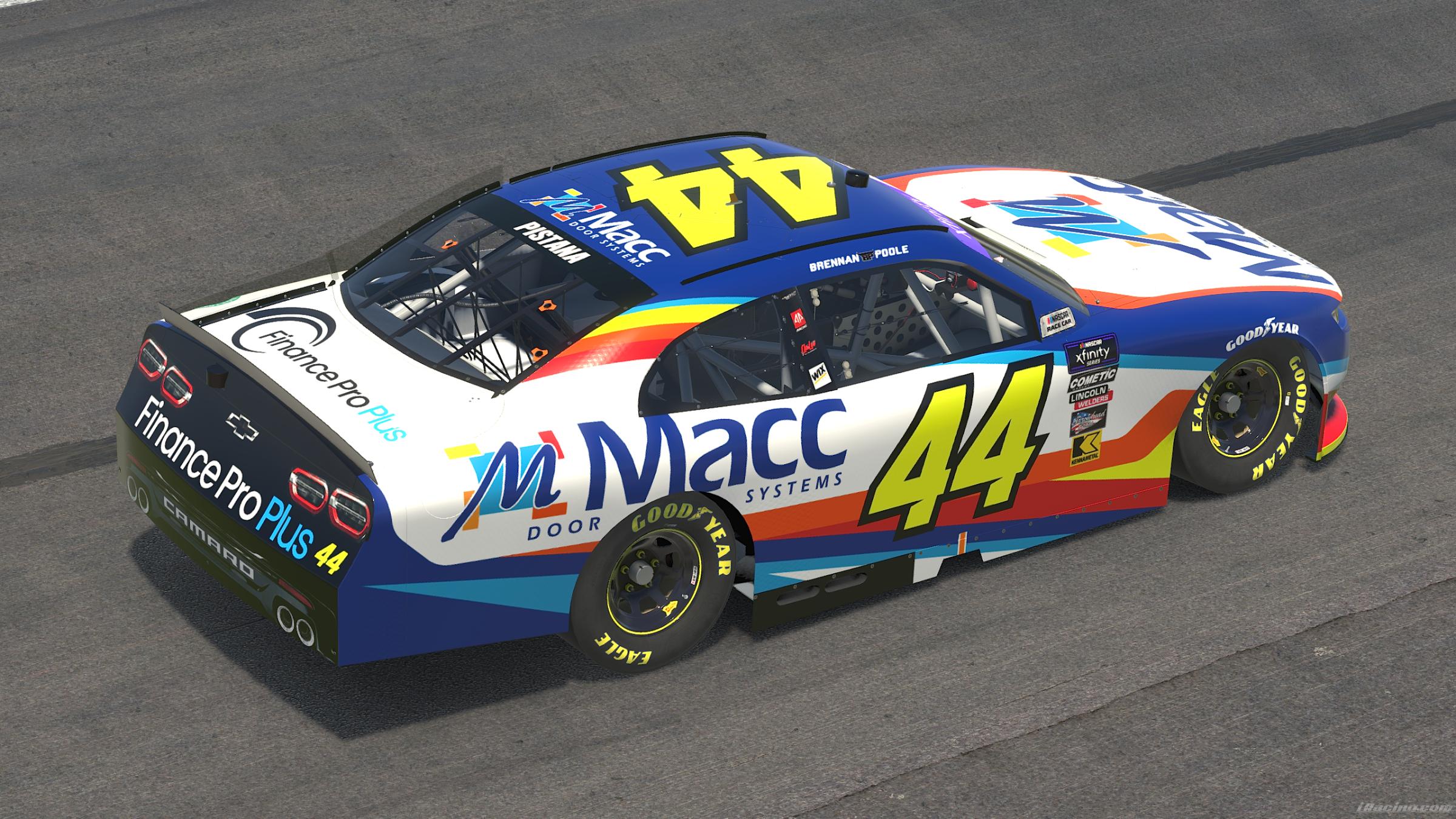 Preview of 2024 Brennan Poole #44 Macc Door Systems by Ryan Pistana