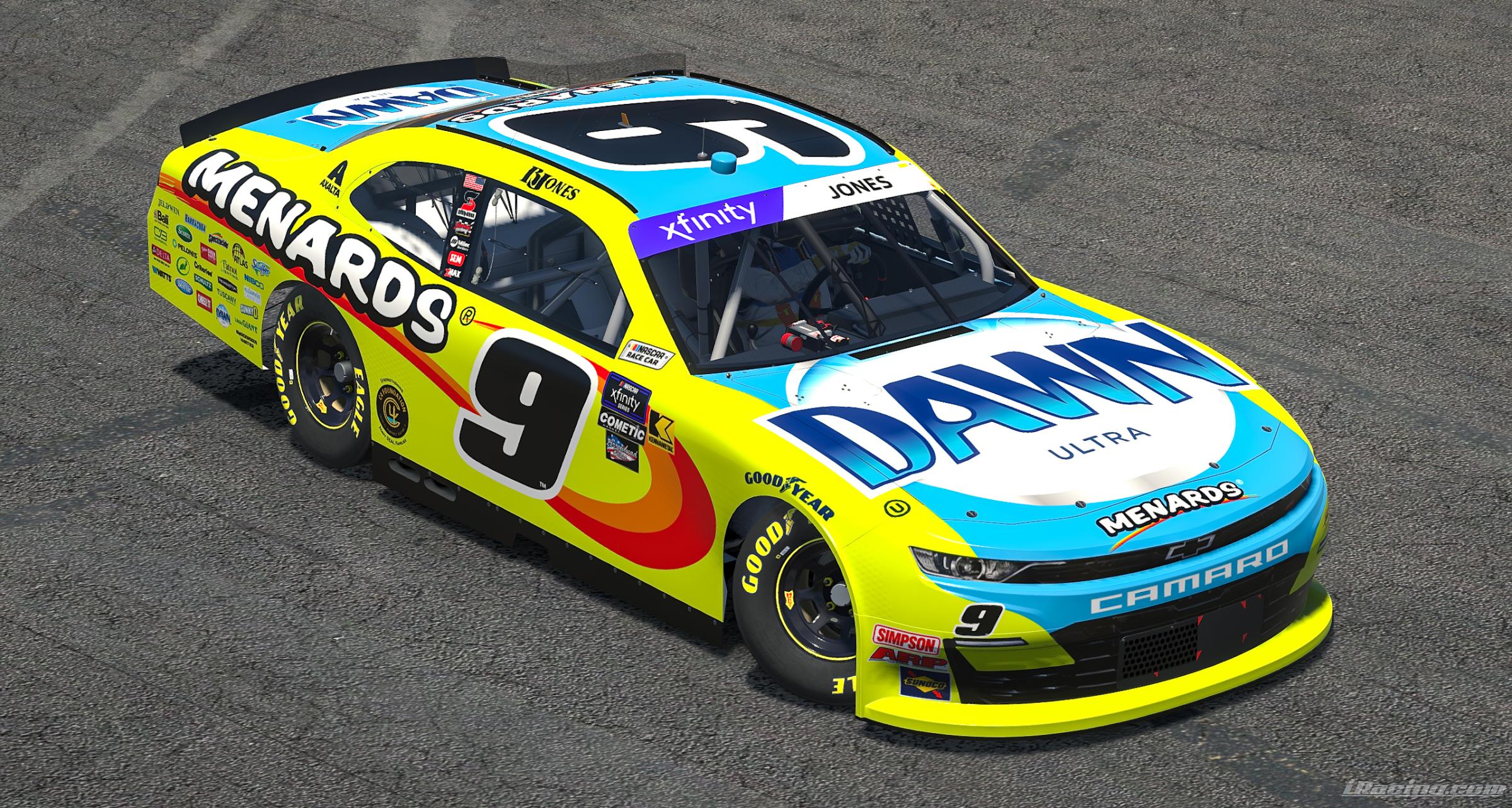 2024 Brandon Jones Menards Dawn Dish Soap Camaro by Ryan A Williams