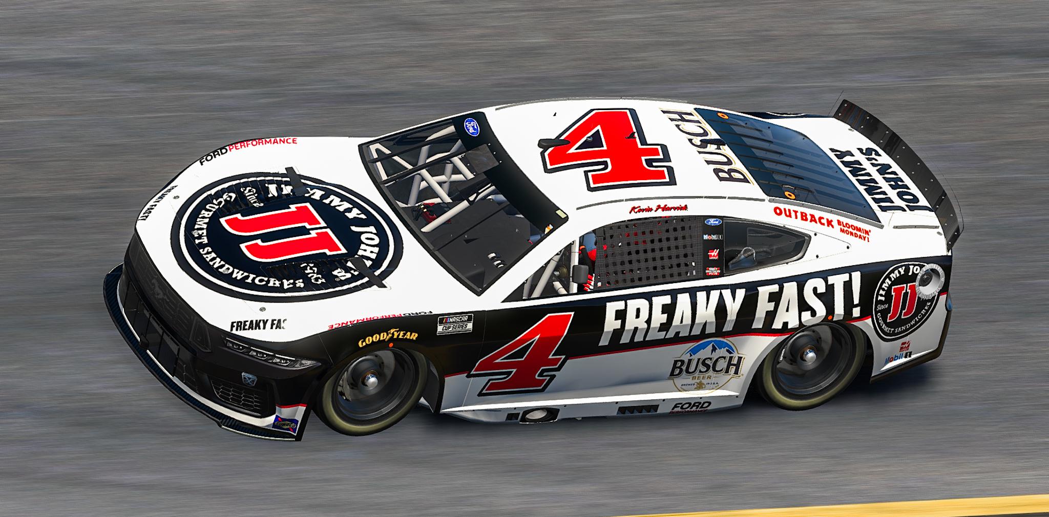 Kevin Harvick 2018 Jimmy Johns Stewart Haas Ford Mustang Dark