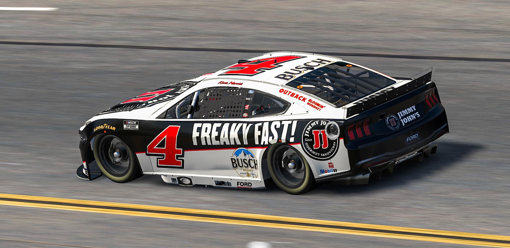 Kevin Harvick 2018 Jimmy Johns Stewart Haas Ford Mustang Dark
