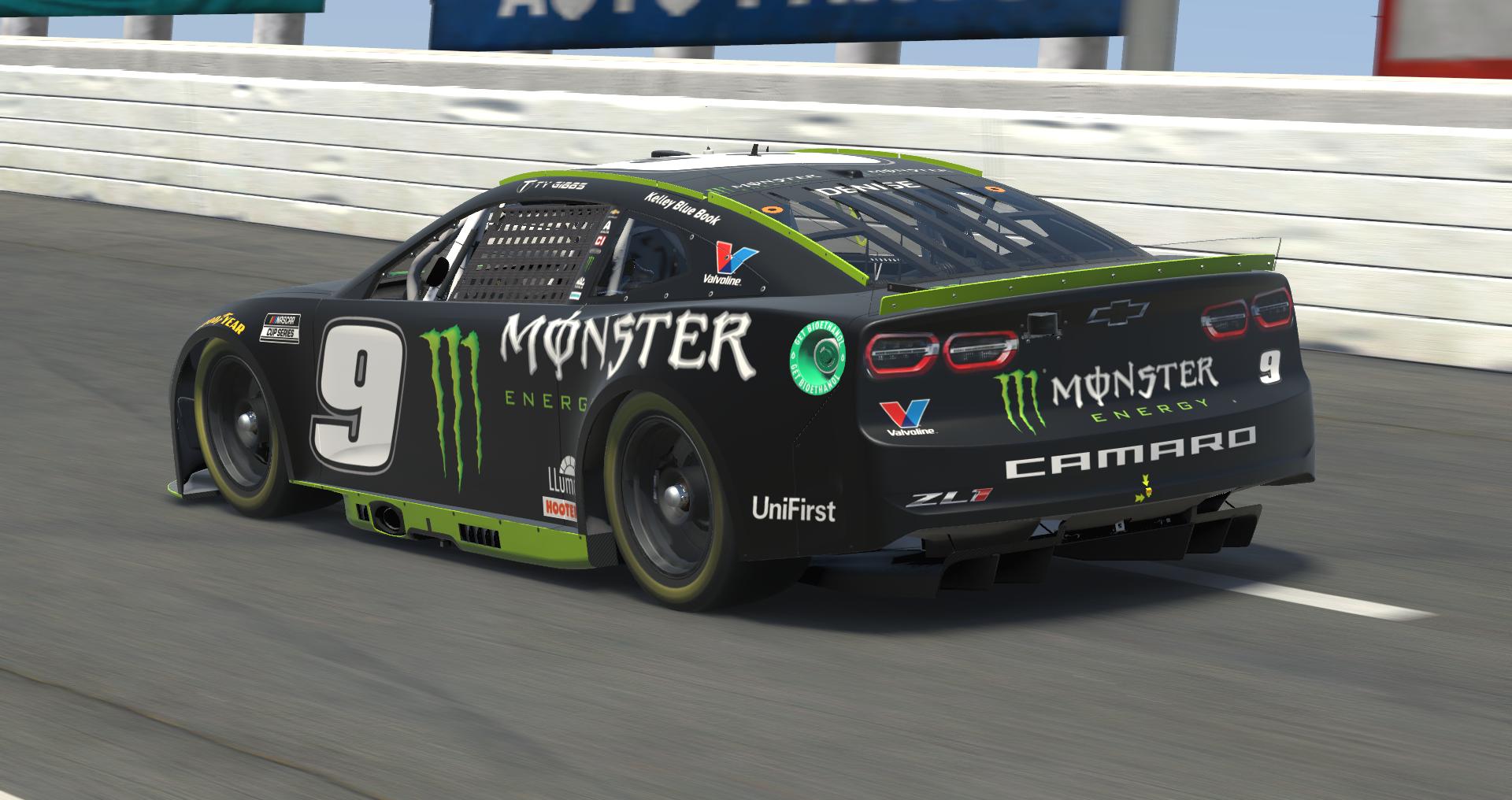Preview of Ty Gibbs Monster Energy Hendrick Motorsports Camaro Numbered by Doug DeNise