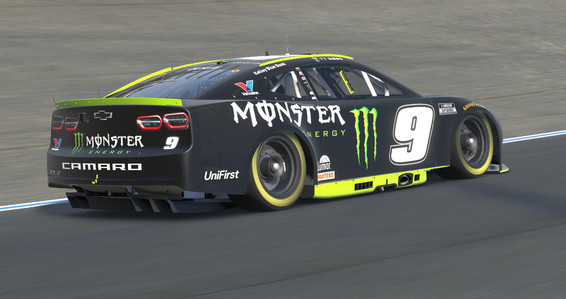 Preview of Ty Gibbs Monster Energy Hendrick Motorsports Camaro Numbered by Doug DeNise