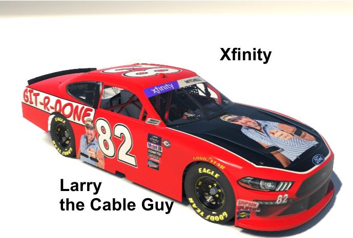 Preview of Larry the Cable Guys Get-R-Done Xfinity Ford Mustang by Michael M.
