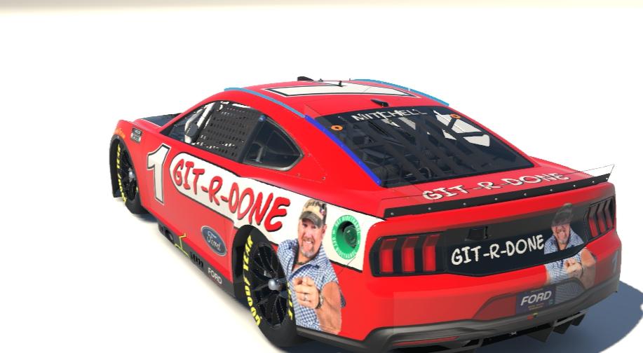 Preview of Larry the Cable Guys Get-R-Done 2024 Next Gen Ford Mustang by Michael M.