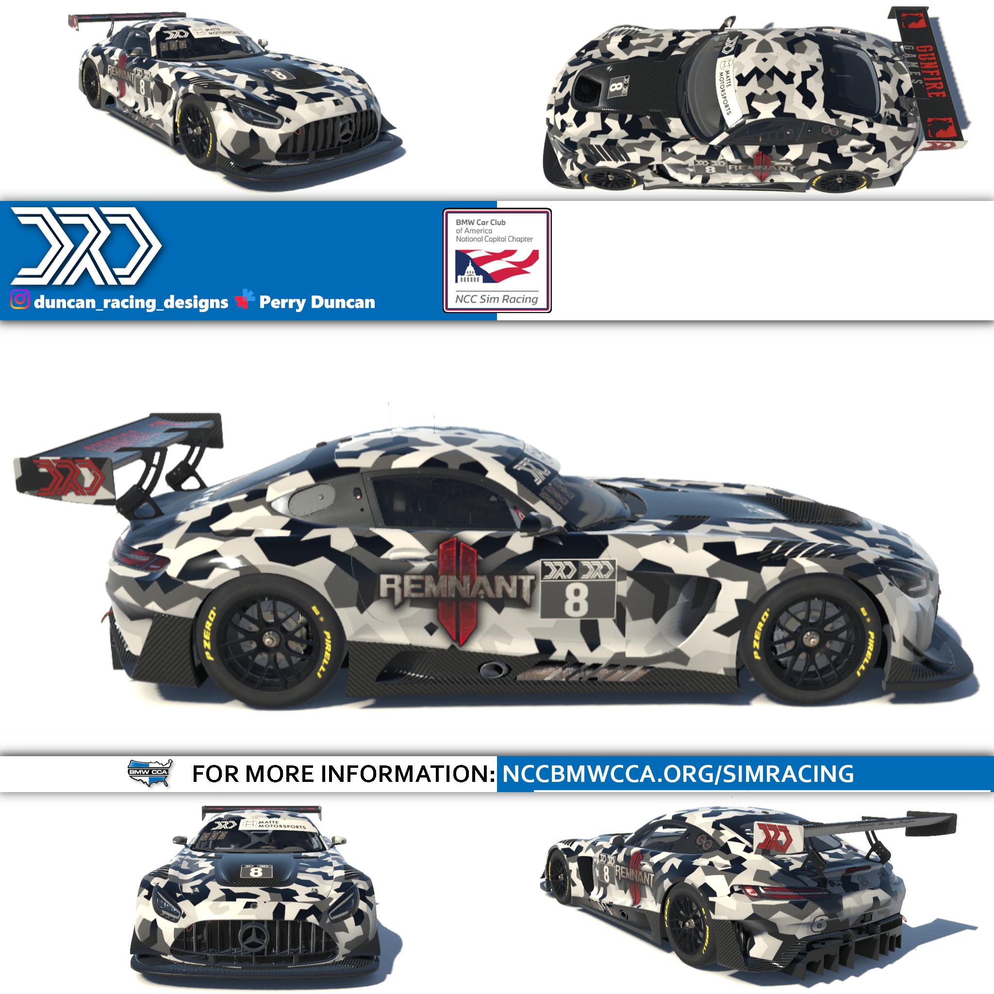 Preview of BMW CCA NCC Geo Snow Camo - Mercedes AMG GT3 Evo by Perry Duncan