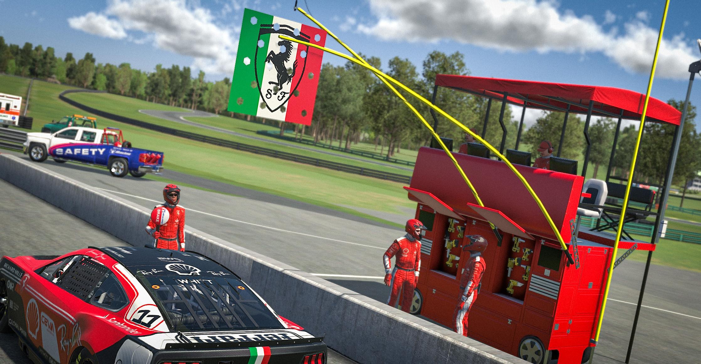 Preview of Ferrari Vegas Style NASCAR Ford Mustang GT3 by Alex Whitt