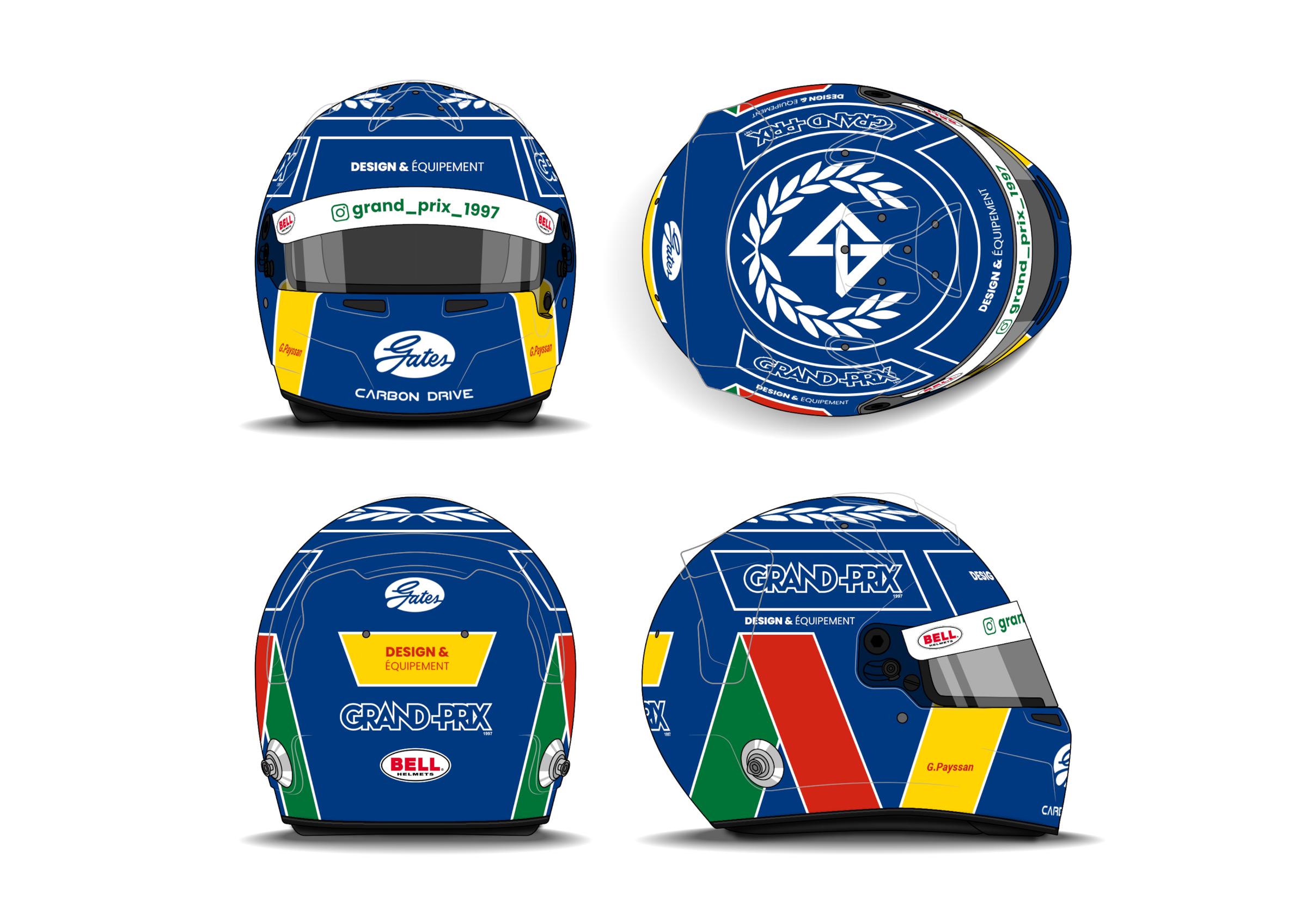 Preview of @grand_prix_1997 custom design n°22 Arlequin blue by Ga&euml;l Payssan